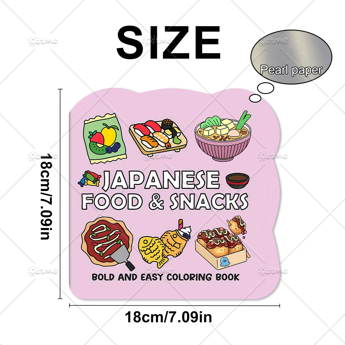 JAPANESE FOOD & SNACKS Irregul - مراجعة Food Snacks Coloring Book وسعره