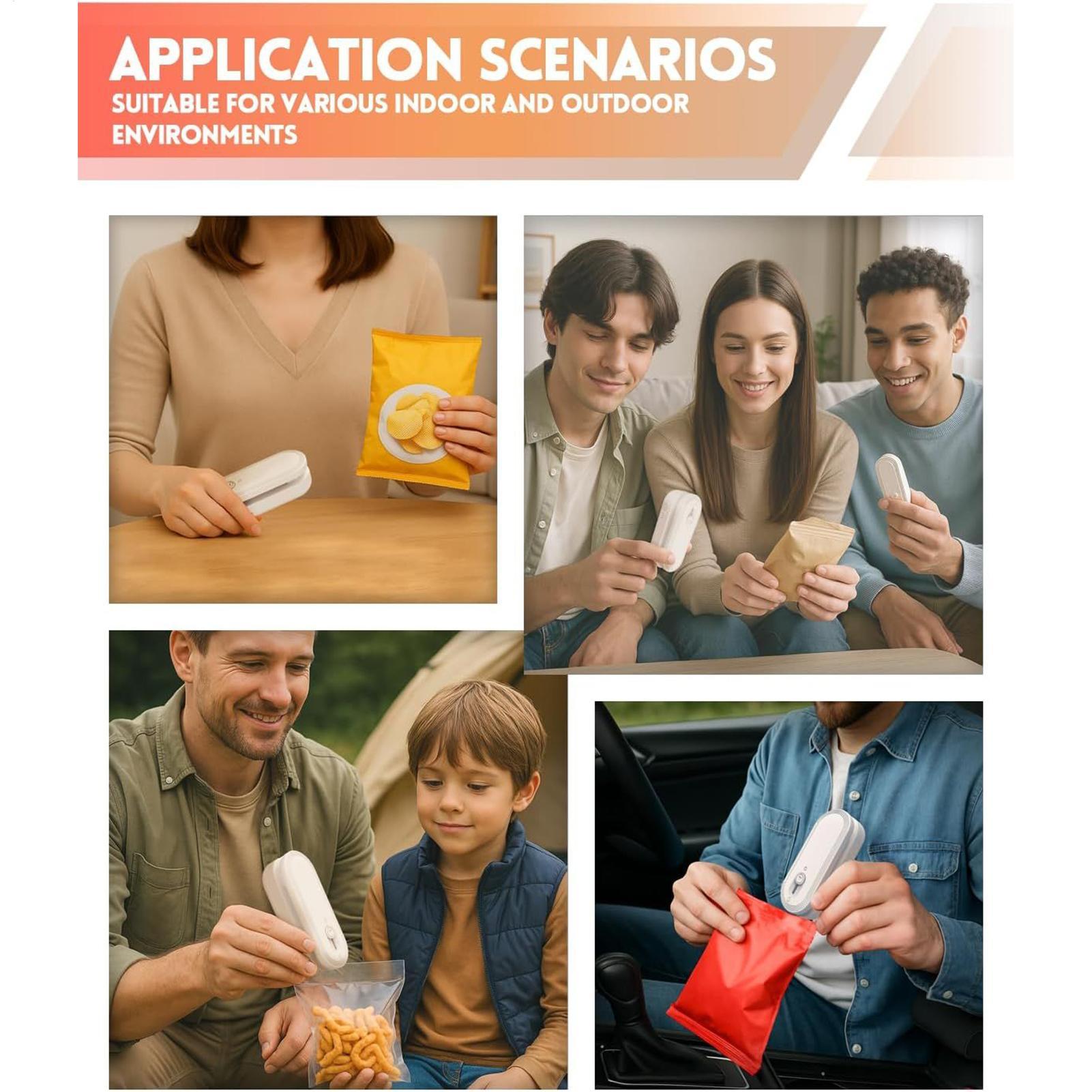 Chip Sealer Rechargeable Food  - مراجعة Food Snacks For Camping وسعره