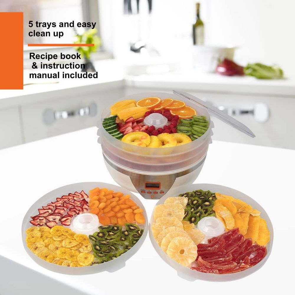 8L Digital Food Dehydrator wit - مراجعة Food Snacks Recipes وسعره